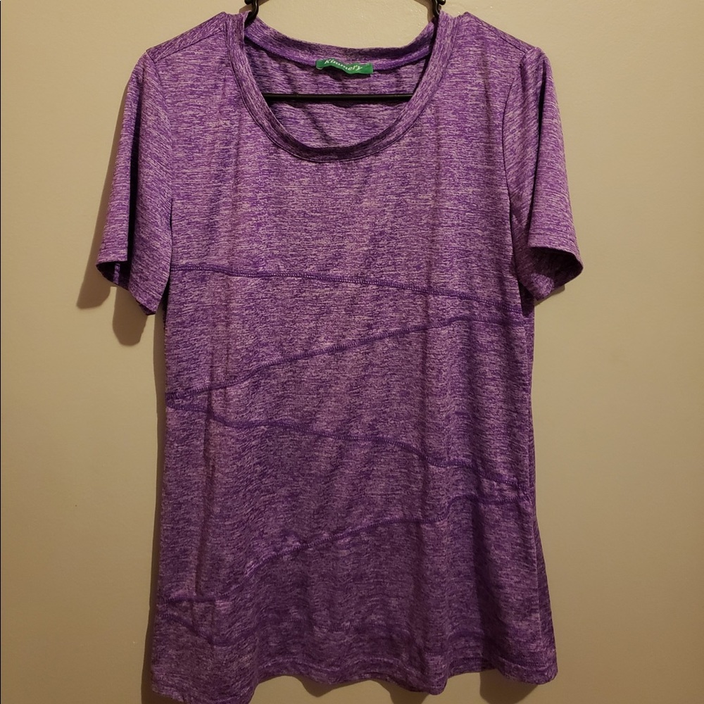 Kimmery purple exercise shirt